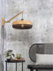 GOOD&MOJO Wandlamp Palawan - Bamboe/Zwart - 55x40x45cm - Binnen Scandinavisch,Bohemian