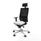 Bureaustoel met hoofdsteun Piqueras y Crespo 1D086G1 Wit