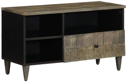 vidaXL - Tv-meubel - 80x33x46 - cm - massief - mangohout - zwart