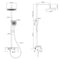Rainsworth - Douchemengset - Thermostatisch met 26 x 26 cm Hoofddouche 3 Straalsoorten - Chrome