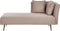 RIOM - Chaise longue - Lichtbruin - Rechtszijdig - Stof