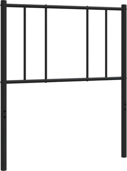 vidaXL - Hoofdbord - 90 - cm - metaal - zwart