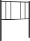 vidaXL - Hoofdbord - 90 - cm - metaal - zwart