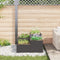 vidaXL - Tuinplantbak - 80x80x48 - cm - Zwart - Staal