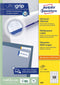 Avery Zweckform 3668 - Universele Etiketten - 52,5 x 21,2 mm permanent klevend - wit (100 vellen)