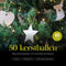 Giftmas Houten Kerstballen - Kerstversiering - 10 Vormen - 50 stuks (set van 50)