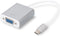 Assmann DA-70837 - USB-C naar VGA adapter - Plug-en-play - Wit Zilver