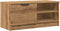 vidaXL - Tv-meubel - 80x35x36,5 - cm - bewerkt - hout - artisanaal - eikenkleur