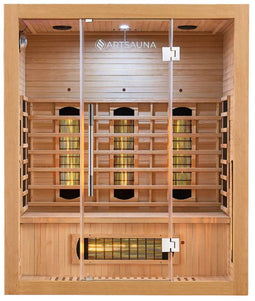Kiruna 160 - Infraroodcabine - Dubbele Technologie - 3 personen - 160x105-190cm