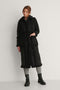 na-kd teddy detailed - Dames Jas - Regular fit - Zwart