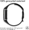 imoshion Siliconen sport bandje - Geschikt voor Fitbit Charge 6, Charge 5 - Zwart - One Size
