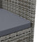 vidaXL - Tuinstoelen - 2 - st - poly - rattan - grijs