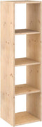 Astigarraga Houten Vakkenkast Open - 4 vakken - PEFC grenen - 140x36cm - Bruin