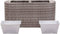 vidaXL - Plantenbak - verhoogd - 30x30x80 - cm - poly - rattan - bruin