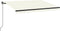vidaXL - Luifel - handmatig - uittrekbaar - 350x250 - cm - crèmekleurig
