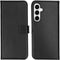 Selencia Samsung Galaxy A35 - Echt Lederen Bookcase - 3 Pashouders - Zwart