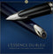 Waterman Carène vulpen | Metaal-blauwe lak met palladium detail | Gebeitelde dop | 18K Gouden fijne penpunt