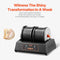 Rock Tumbler Machine, 8 lbs Large Capacity Dual Barrels Rock Polishing Machine, 9 Speed Settings 9-D