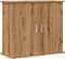 vidaXL - Aquariumstandaard - 81x36x73cm - bewerkt - hout - artisanaal - eikenkleur