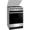 Inventum VFG6034WGRVS - Vrijstaand Fornuis - 4 Branders - 65L Oven