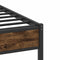 vidaXL - Bedframe - zonder - matras - hout - gerookt - eikenkleurig - 75x190 - cm