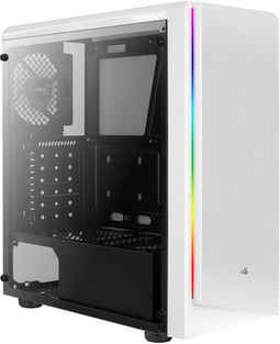 Aerocool Rift - Midi-Toren - ATX Micro-ATX Mini-ITX - 1x 120 mm ventilator achter - Wit