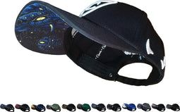Capiche® Baseball Cap pet Heren - Buckle / Strap sluiting - Unisex - Devilish - Onesize - Sportcap - Baseball Cap - Mannen - Zwart - Cap - Petten - pet dames - petten heren