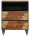 vidaXL - Nachtkastje - 50x33x60 - cm - Massief - Mango - Hout