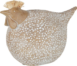 J-Line Kip Boho Poly Large Beige - Paasdecoratie