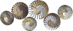 Wanddecoratie DKD Home Decor Metaal Multicolour Orientaals Spiralen (104 x 4,5 x 43 cm)
