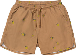 Konges Slöjd Asnou zwemshort kind - Lemon brown - Maat 5-6 jaar
