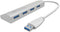 Icy Box IB-AC6401 - 4 Port USB 3.0 Hub - Aluminium - Plug & Play