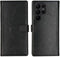 Selencia Galaxy S23 Ultra - Echt Lederen Bookcase - 3 Pashouders - Zwart