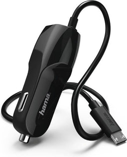 Hama Auto-oplader, micro-USB, 1 A, zwart