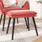 vidaXL - Voetenbank - 45x29,5x35 - cm - fluweel - roze