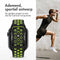 imoshion Sport⁺ bandje - Geschikt voor Apple Watch 1, 2, 3, 4, 5, 6, 7, 8, 9, 10 (42 mm), SE - 38/40/41 mm - Black & Yellow - M/L