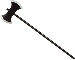 Grote hakbijl - zwart - plastic - 105 cm - Halloween/ridders verkleed wapens accessoires