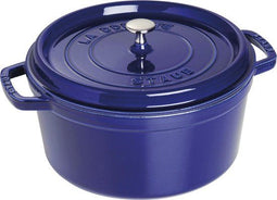 Staub cocotte - rond - 28 cm - gietijzer - donkerblauw
