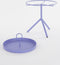 Mica Decorations Aston - Bijzettafel - Afneembaar dienblad - Lila - H42 x Ø31 cm