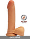 Dual Density Dildo 8inch Balls