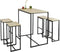 Hoge Bartafel - Bartafel met 4 Krukken - Modern Industrieel Design - Beige