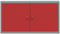vidaXL - Gereedschapskast - Muurbevestigd - Rood - 100x20x55 - cm - Staal
