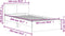 vidaXL - Bedframe - met - hoofdbord - en - LED-verlichting - betongrijs - 100x200 - cm