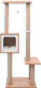 vidaXL - Kattenkrabpaal - met - sisal - krabmat - 129 - cm