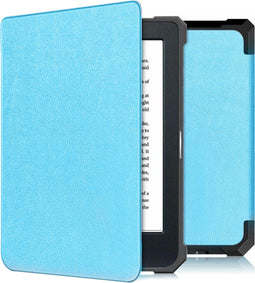 imoshion E-reader Hoesje - Geschikt voor Kobo Nia - Slim Soft Case Sleepcover Bookcase - Lichtblauw