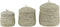 D - Light & Living - Mand MANGALA - Ø36x42cm - Bruin - Set van 3