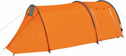 vidaXL Tent 4-persoons grijs en oranje