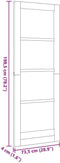 vidaXL - Interne - Deur - 'ORKDAL'73,5x198,5x4 - cm - Massief - Vurenhout