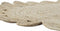 DKD Home Decor - Tapijt - Natuurlijk - Bruin 150 x 150 x 1 cm