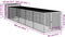 vidaXL - Kippenhok - met - ren - 110x609x110 - cm - gegalvaniseerd - staal - antraciet
